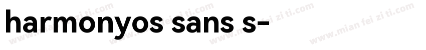 harmonyos sans s字体转换